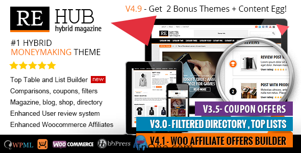 REHub WordPress Theme - Directory, Shop, Coupon, Affiliate Theme(Latest)(Free Download)(MultiInOne.com)